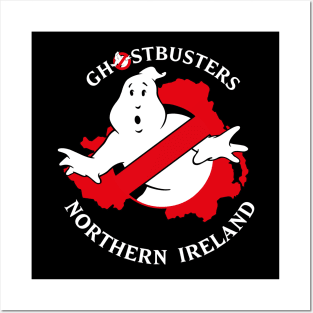 Ghostbusters Northern Ireland Round Logo - Dark Posters and Art